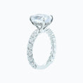 Load image into Gallery viewer, 2.0 CT Oval Lab-Grown Diamond Hidden Halo Pave Engagement Ring
