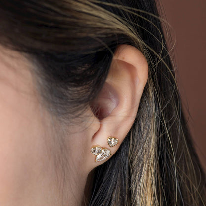 Solitaire- 1.0CT Oval Lab Grown Diamond Earrings