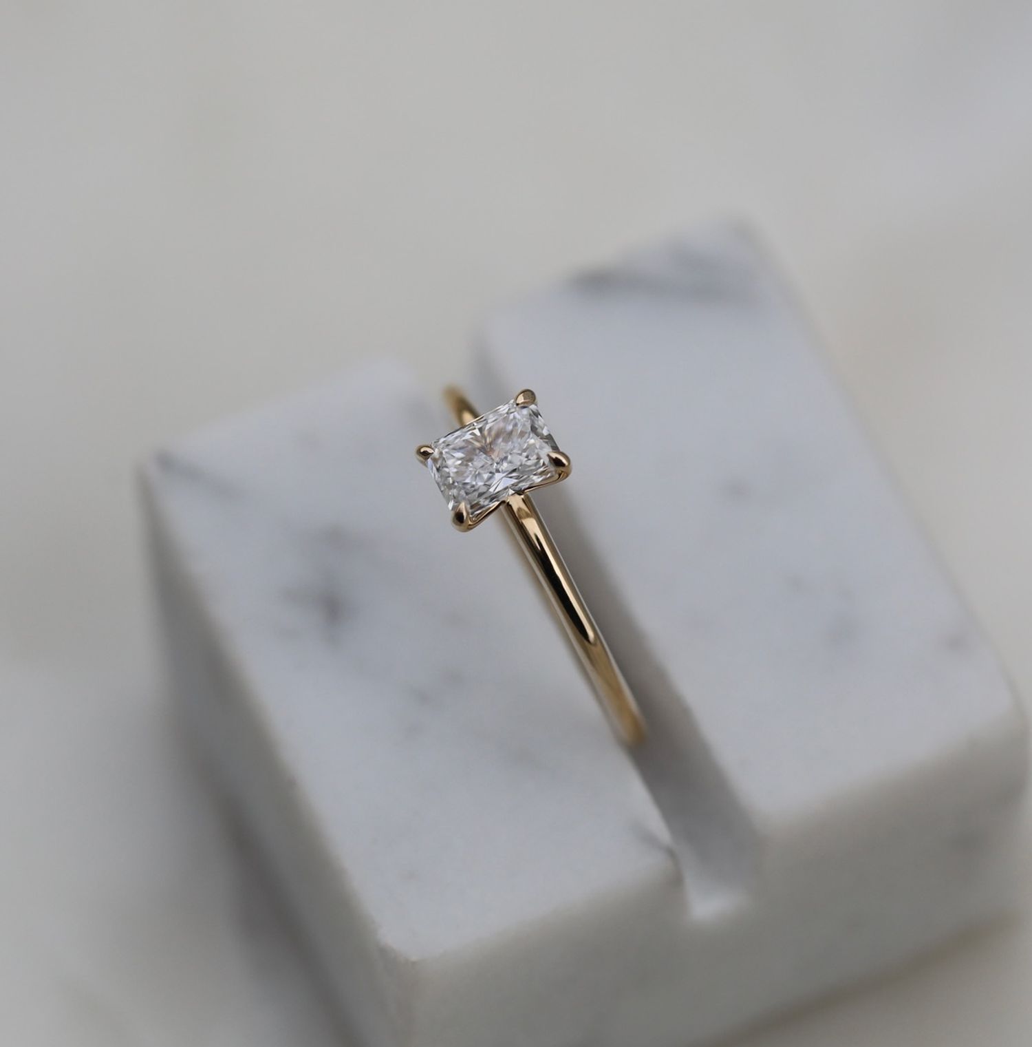 Radiant Elegance: 0.71 CT Lab-Grown Diamond Solitaire Engagement Ring