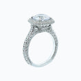 Load image into Gallery viewer, 2.0 CT Round Lab-Grown Diamond Halo & Pave Engagement Ring
