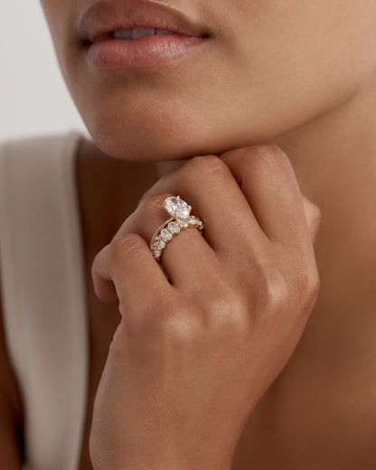 2.0 CT Oval Lab Grown Diamond Solitaire  Engagement Ring 7