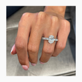 Load image into Gallery viewer, 2.5ct Oval E- VS Pave Diamond Engagement Ring
