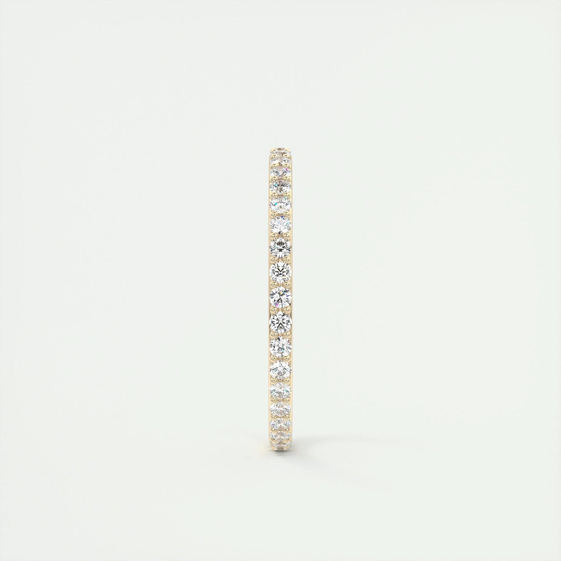 0.37 CT Round Full Eternity CVD EF/VVS Diamond Wedding Band 9