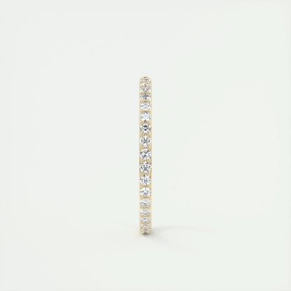 0.37 CT Round Full Eternity CVD EF/VVS Diamond Wedding Band 9