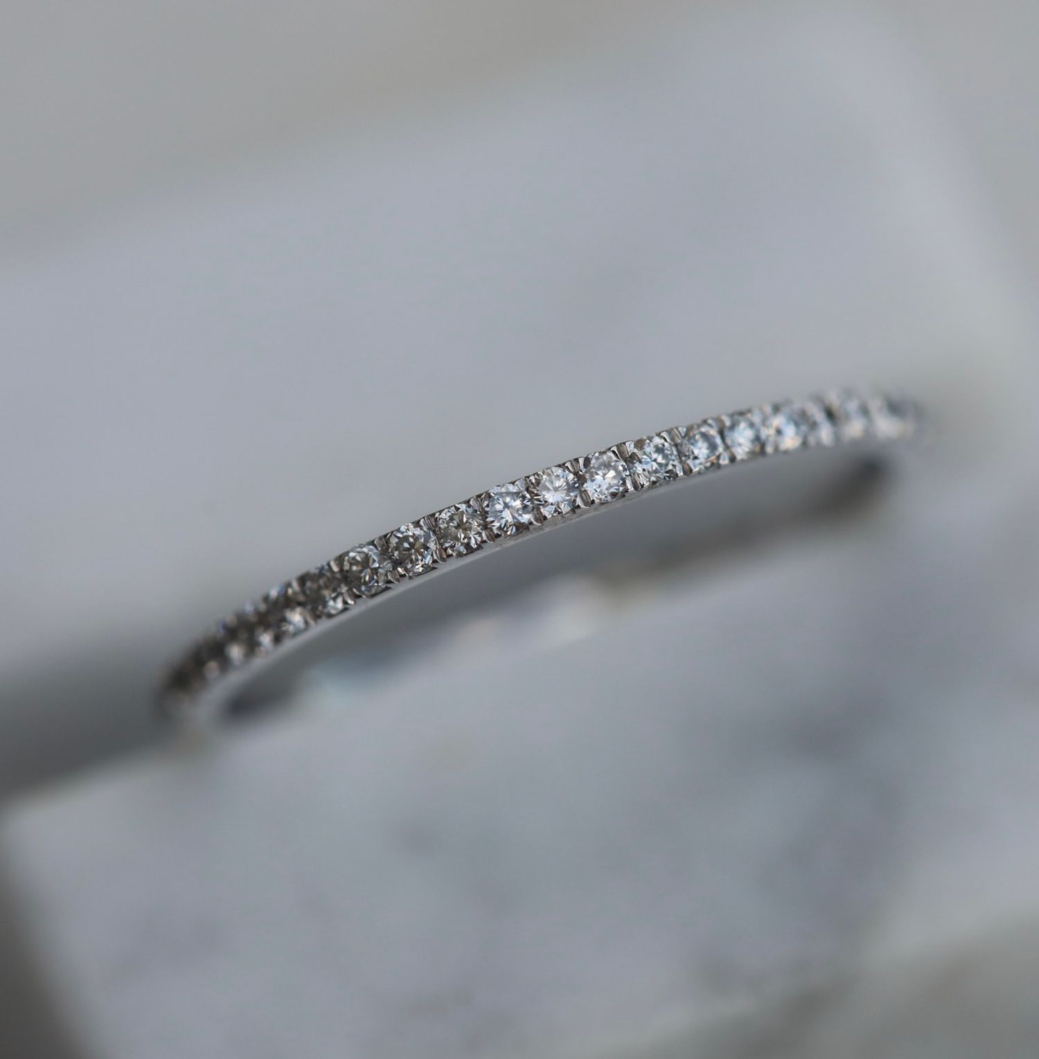 0.25 TCW Round Lab-Grown Diamond Half Eternity Band in Gold