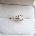 Load image into Gallery viewer, 2.0 CT Round Lab-Grown Diamond Cluster Engagement Ring
