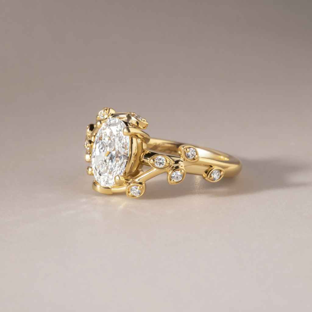 Solitaire-Oval Lab Grown Diamond Engagement Ring
