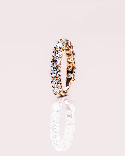 2.4 CT Round Semi Eternity Lab Grown Diamond Wedding Band