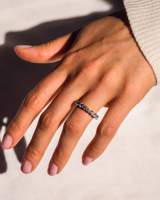 2.4 CT Round Semi Eternity Lab Grown Diamond Wedding Band