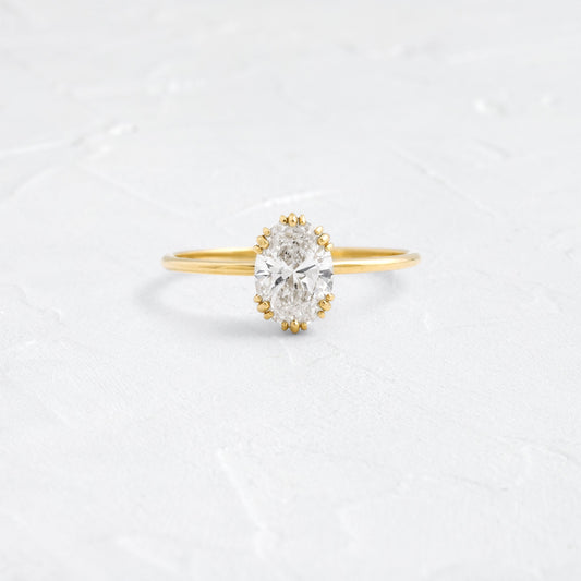 Solitaire-Oval Lab Grown Diamond Engagement Ring
