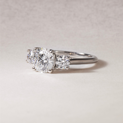 Solitaire-Oval Lab Grown Diamond Engagement Ring