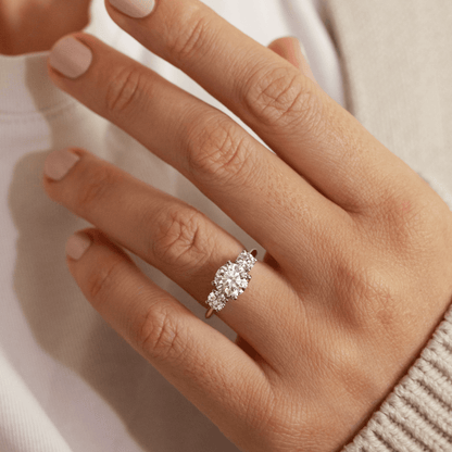Solitaire-Oval Lab Grown Diamond Engagement Ring