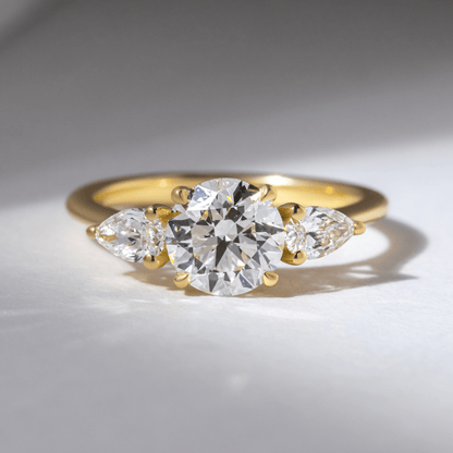 Three Stone-Round Lab Grown Diamond Engagement Ring