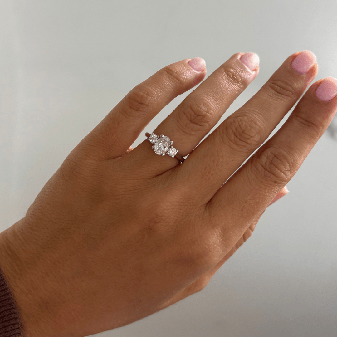 Solitaire-Oval Lab Grown Diamond Engagement Ring