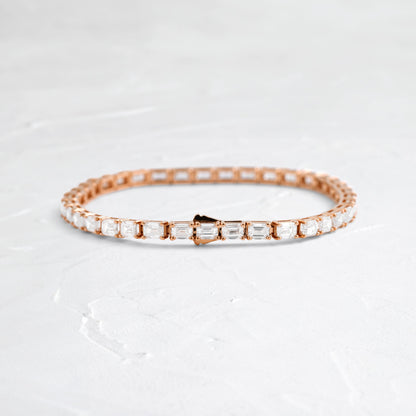 Solitaire Bezel-1.0 CT Oval Lab Grown Diamond Bracelets