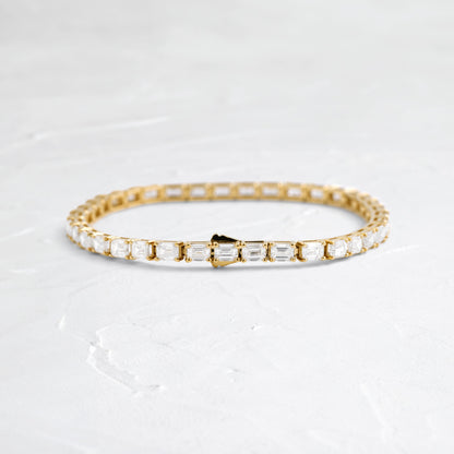 Solitaire Bezel-1.0 CT Oval Lab Grown Diamond Bracelets