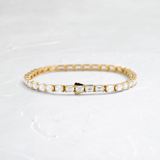 Solitaire Bezel-1.0 CT Oval Lab Grown Diamond Bracelets
