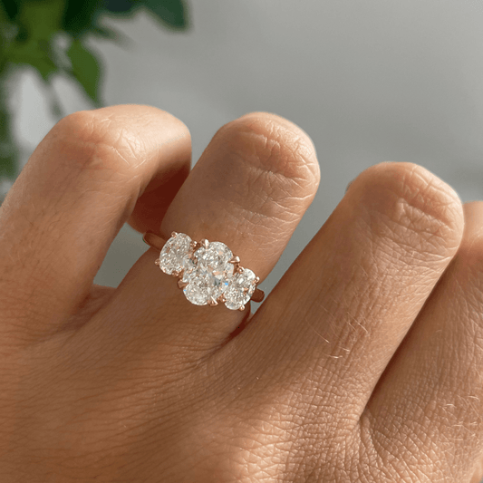 Solitaire-Oval Lab Grown Diamond Engagement Ring