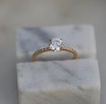 Load image into Gallery viewer, 0.85 CT Round Lab-Grown Diamond Pave Engagement Ring
