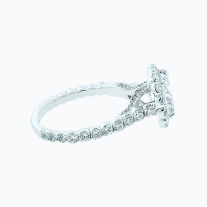 2.0 CT Round Lab-Grown Diamond Halo & Pave Engagement Ring 4