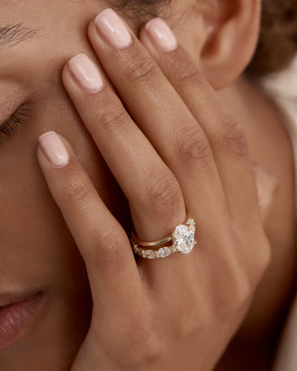 2.0 CT Oval Lab Grown Diamond Solitaire  Engagement Ring 6