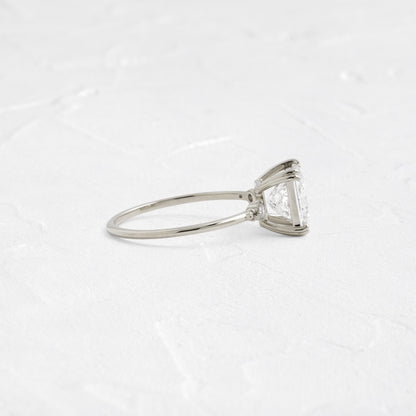 Cluster-Princess Lab Grown Diamond Engagement Ring