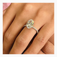 Load image into Gallery viewer, 2.67ct Oval G- VS Pave Diamond Engagement Ring
