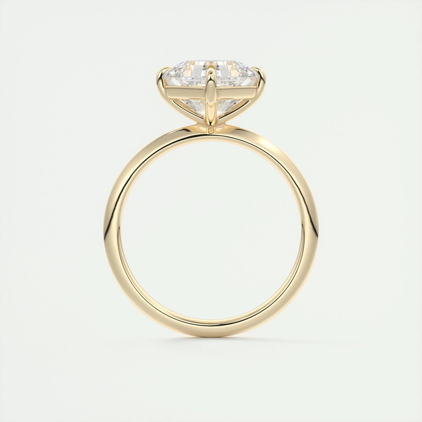 2 CT Asscher Solitaire CVD F/VS1 Diamond Engagement Ring 14