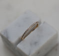 Load image into Gallery viewer, 0.25 TCW Round Lab-Grown Diamond Half Eternity Band in Gold
