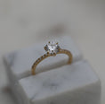 Load image into Gallery viewer, 0.85 CT Round Lab-Grown Diamond Pave Engagement Ring
