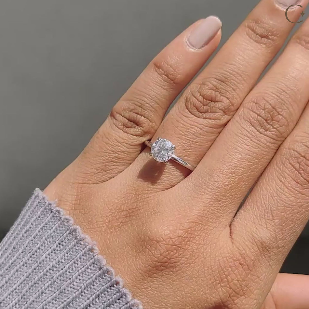 Solitaire Cathedral- 1.8 CT Cushion Lab Grown Diamond Wedding Band