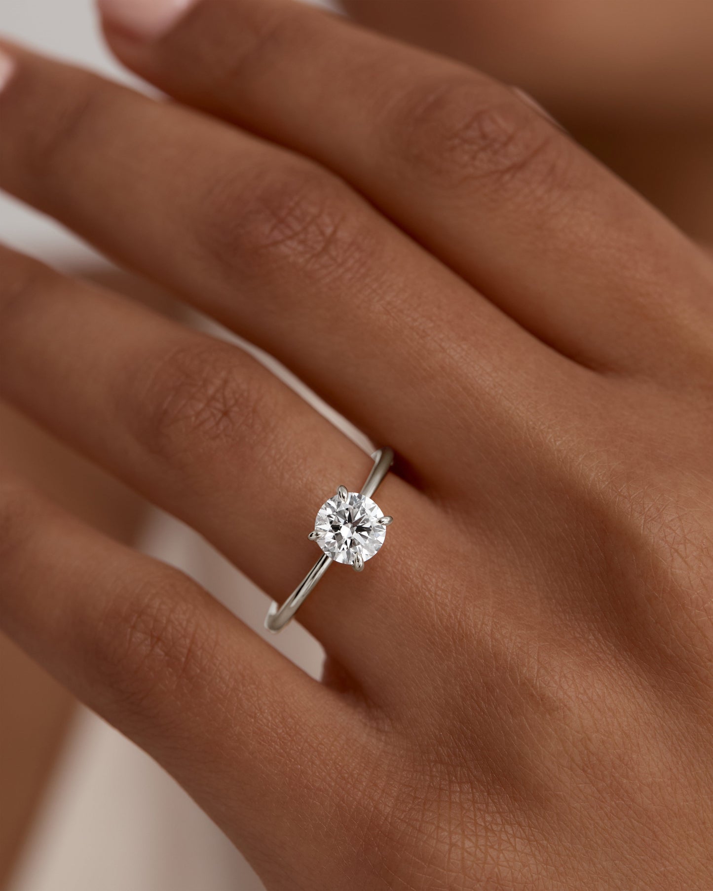 Eternal Elegance: 0.50 CT Round Lab-Grown Diamond Solitaire Engagement Ring 3