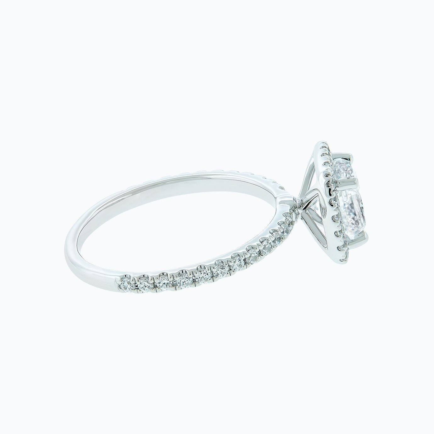 1.5 CT Asscher-Cut Lab-Grown Diamond Halo & Pave Engagement Ring 4