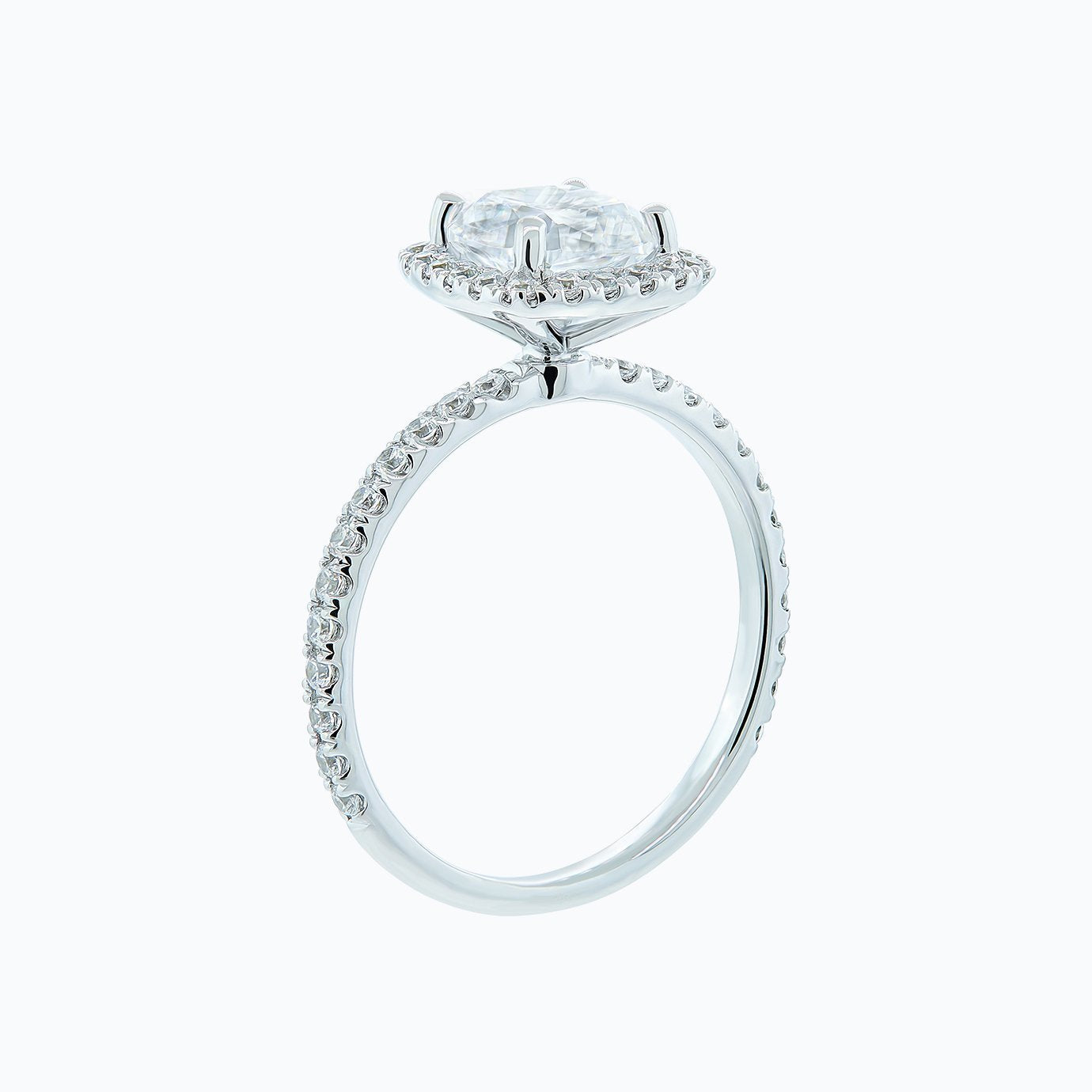 1.5 CT Asscher-Cut Lab-Grown Diamond Halo & Pave Engagement Ring 5