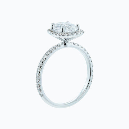 1.5 CT Asscher-Cut Lab-Grown Diamond Halo & Pave Engagement Ring 5