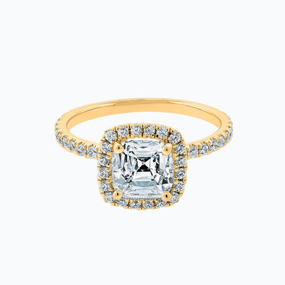 1.5 CT Asscher-Cut Lab-Grown Diamond Halo & Pave Engagement Ring 1