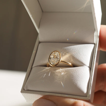 Stunning 2.0 CT Oval Moissanite Engagement Ring with Solitaire Design 3