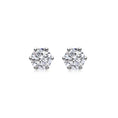 Load image into Gallery viewer, Elegant 0.5 CT Round Lab-Grown Diamond Stud Earrings in Gold Setting
