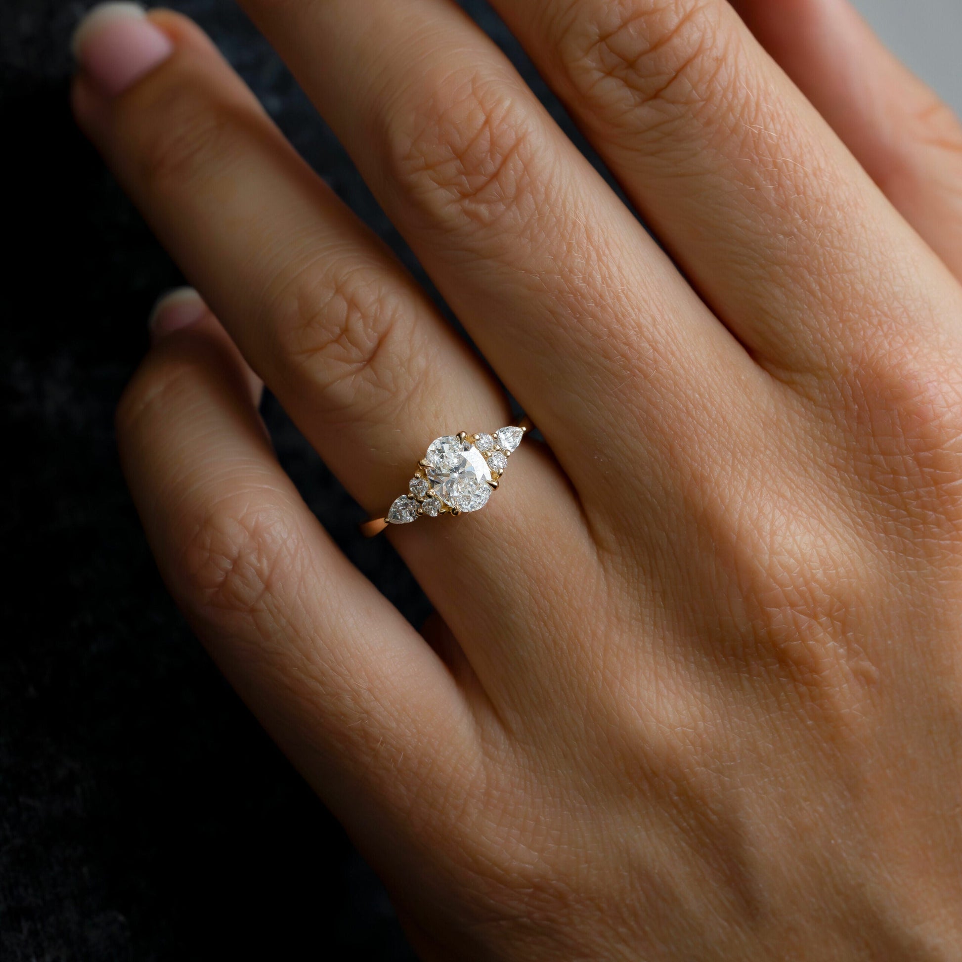 Solitaire-Oval Lab Grown Diamond Engagement Ring