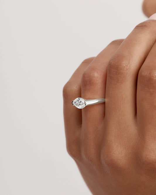 0.50 CT Marquise Lab Grown Diamond Solitaire Engagement Ring 2
