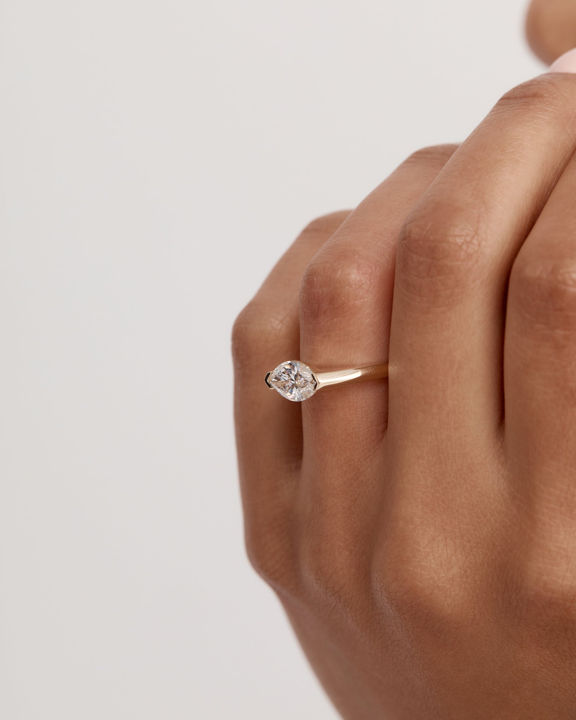 0.50 CT Marquise Lab Grown Diamond Solitaire Engagement Ring 4