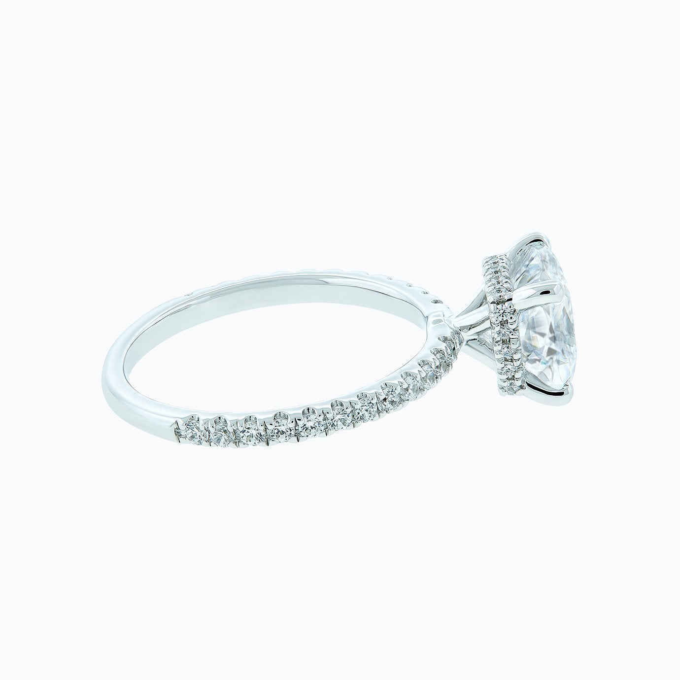 2.0 CT Asscher Lab-Grown Diamond Ring With Hidden Halo & Pave Elegance 4