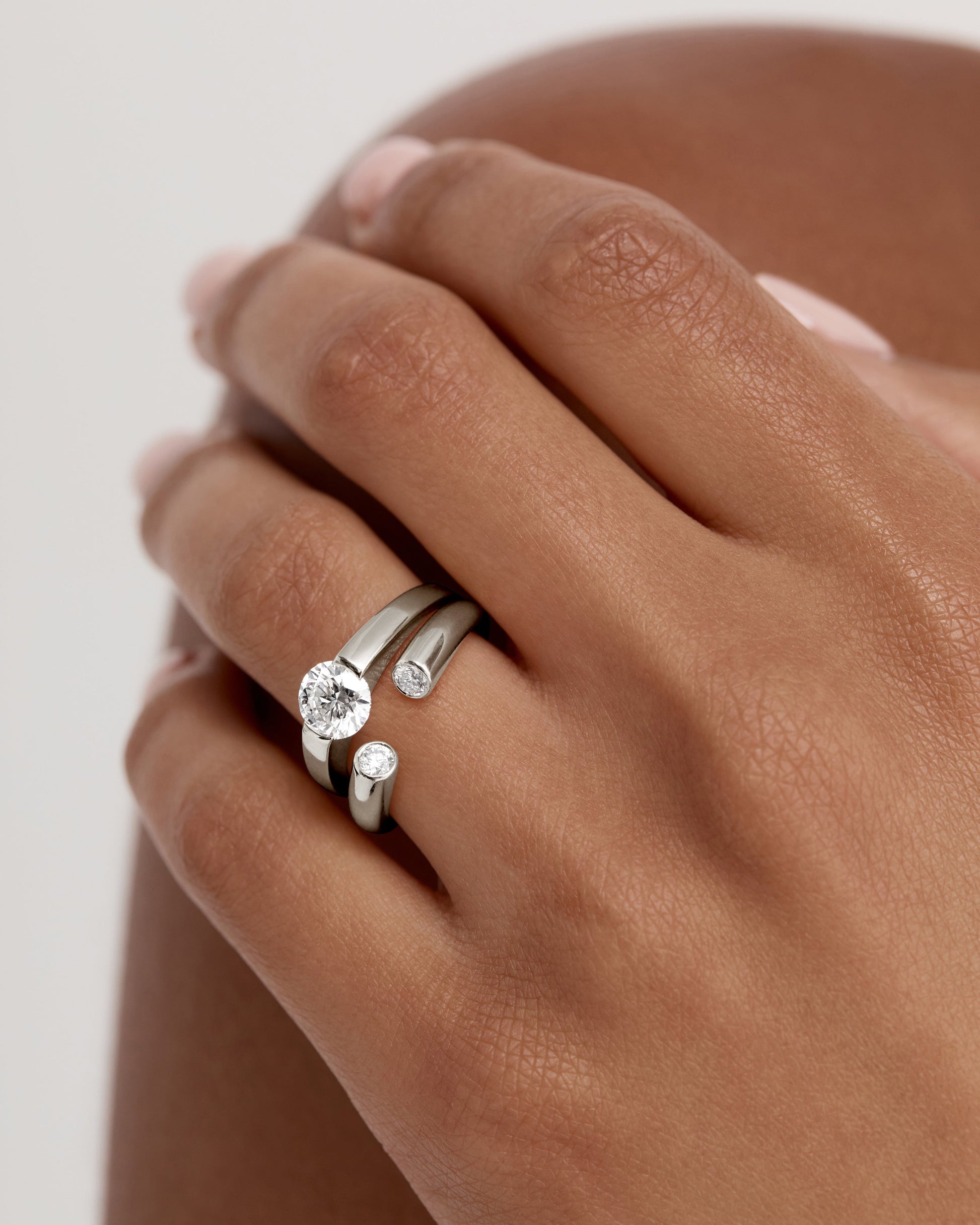 1.01 CT Round Lab Grown Diamond Solitaire Engagement Ring 5