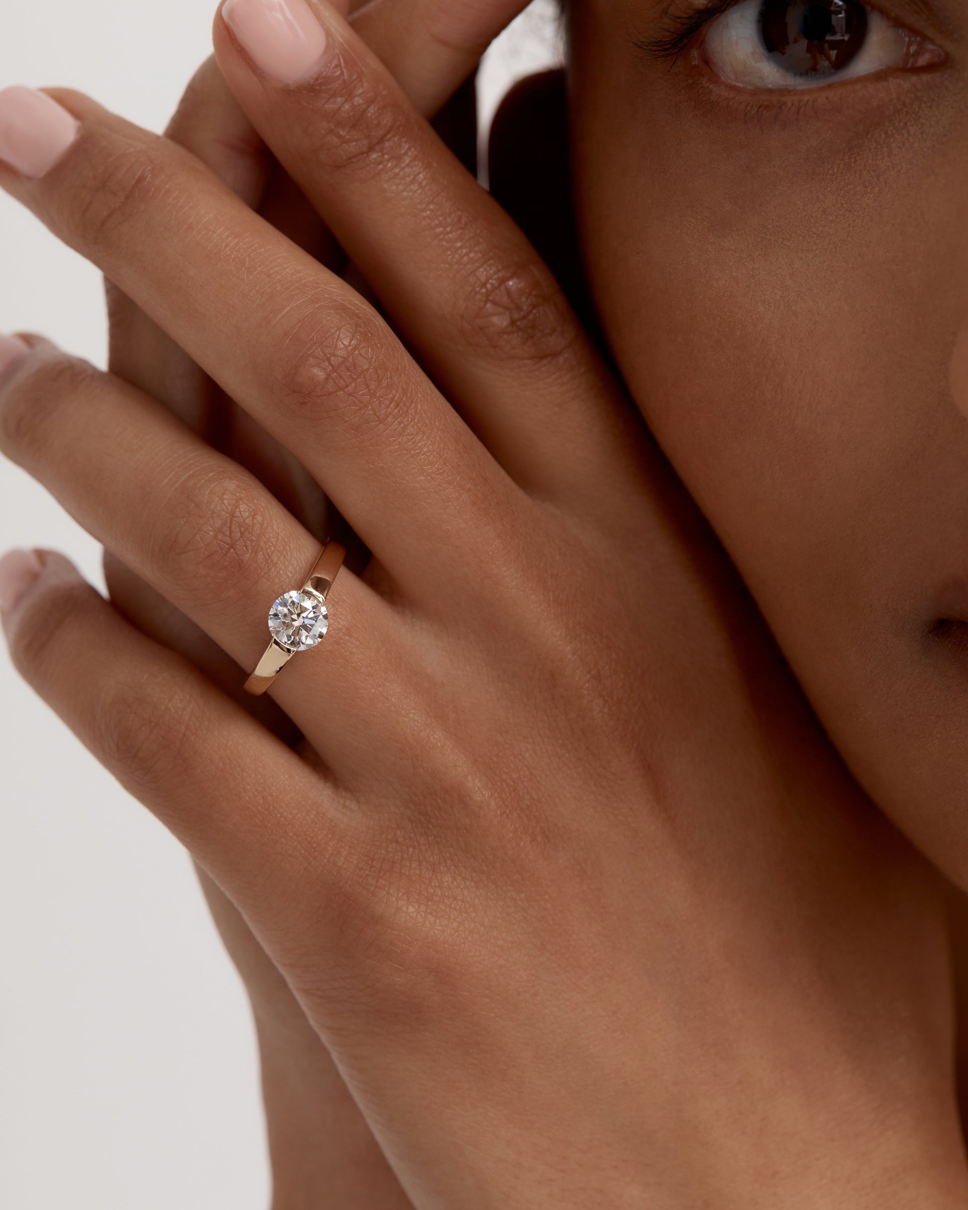 Elegant 0.50 CT Round Lab Grown Diamond Solitaire Engagement Ring 6