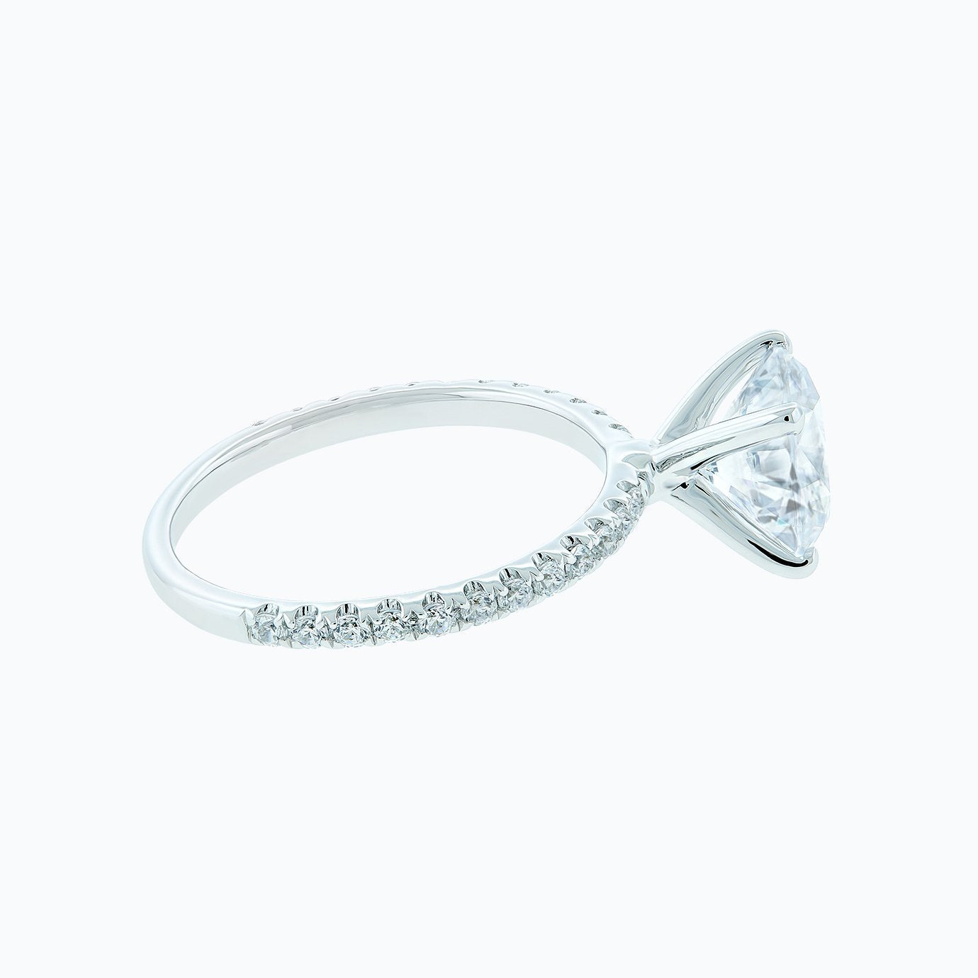 2.0 CT Round Lab-Grown Diamond Pave Elegance Ring 4
