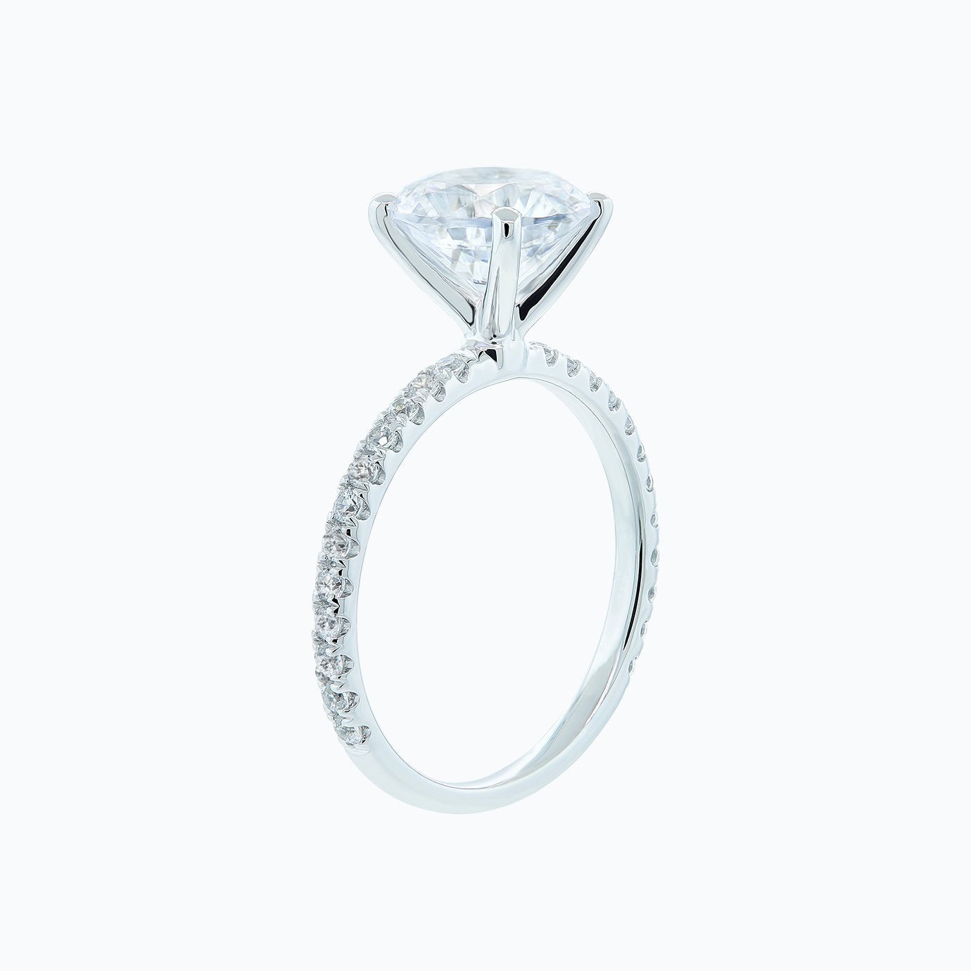 2.0 CT Round Lab-Grown Diamond Pave Elegance Ring 5