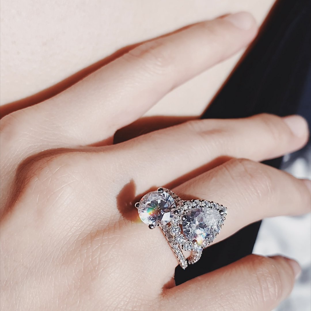 2.0 CT Round Lab-Grown Diamond Pave Elegance Ring 6