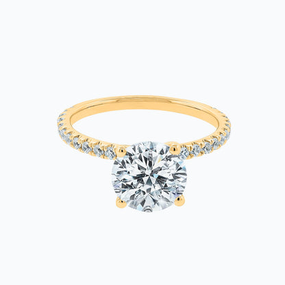 2.0 CT Round Lab-Grown Diamond Pave Elegance Ring 1