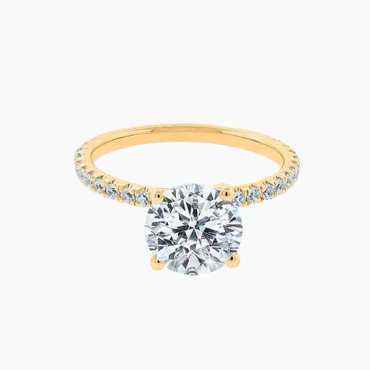 2.0 CT Round Lab-Grown Diamond Pave Elegance Ring 1