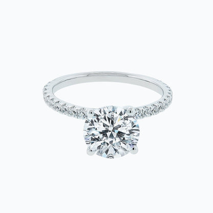 2.0 CT Round Lab-Grown Diamond Pave Elegance Ring 3